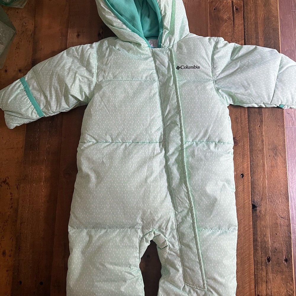 Columbia Light Green Infant Snowsuit